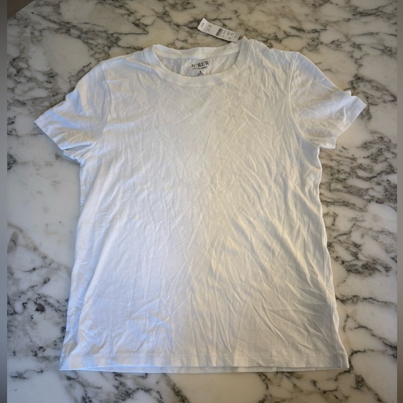 NWT J. Crew Vintage Jersey Classic Fit Crewneck Tee Shirt White Sz Small - Picture 6 of 6
